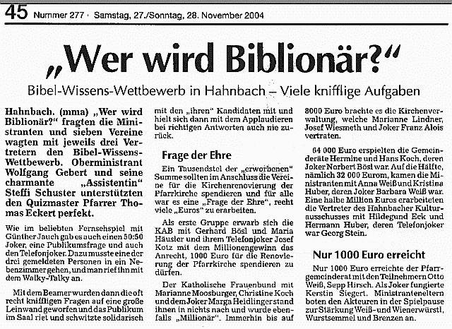 Zeitungsartikel